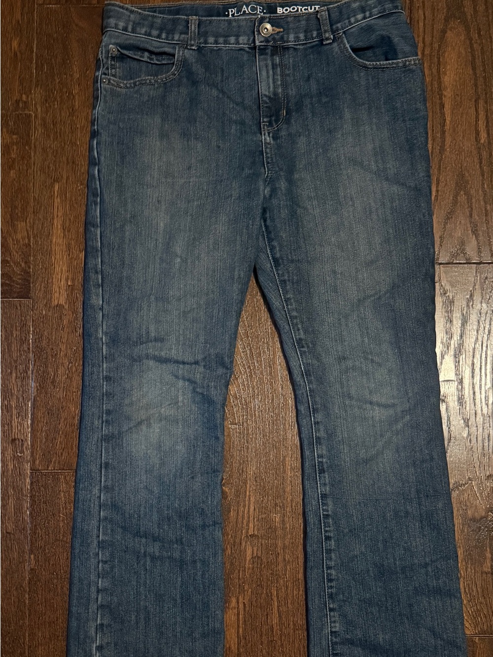 2 pairs Place Boys Bootcut Jeans - Dark Blue Denim - Picture 5 of 6